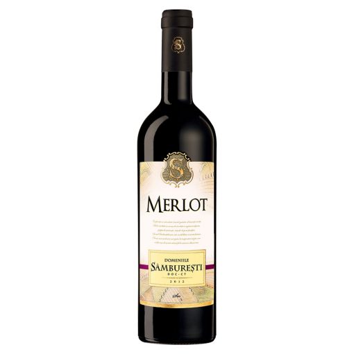 Vin rosu sec 0.75L Domeniile Samburesti Merlot